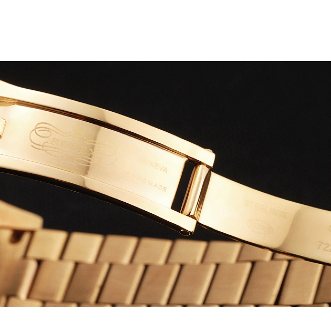 MiroTime 0825 Swiss Rolex Day Date Yellow Gold Diamond Pave